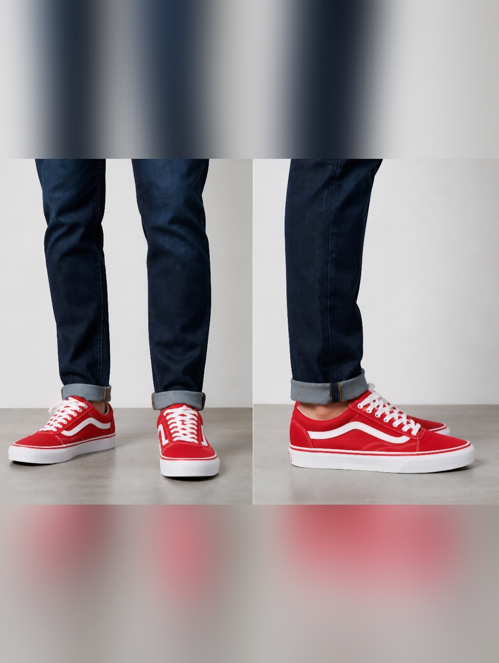 Vans Old Skool Red Canvas Sneakers Men’s Size 11 Low Top Classic Skate Shoes